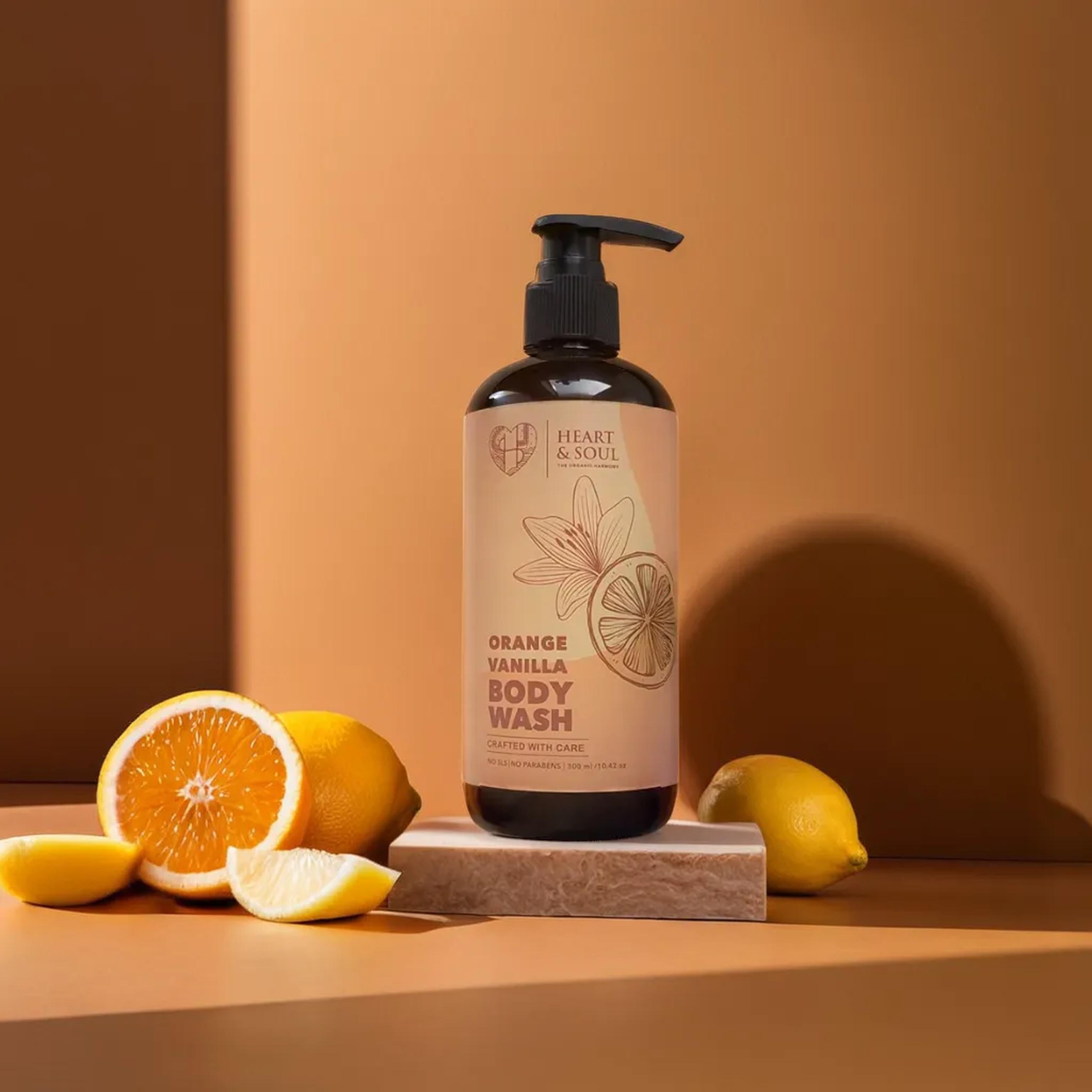 Orange Vanilla Moisturising Body Wash  Nourishes Skin | Exfoliates Skin |