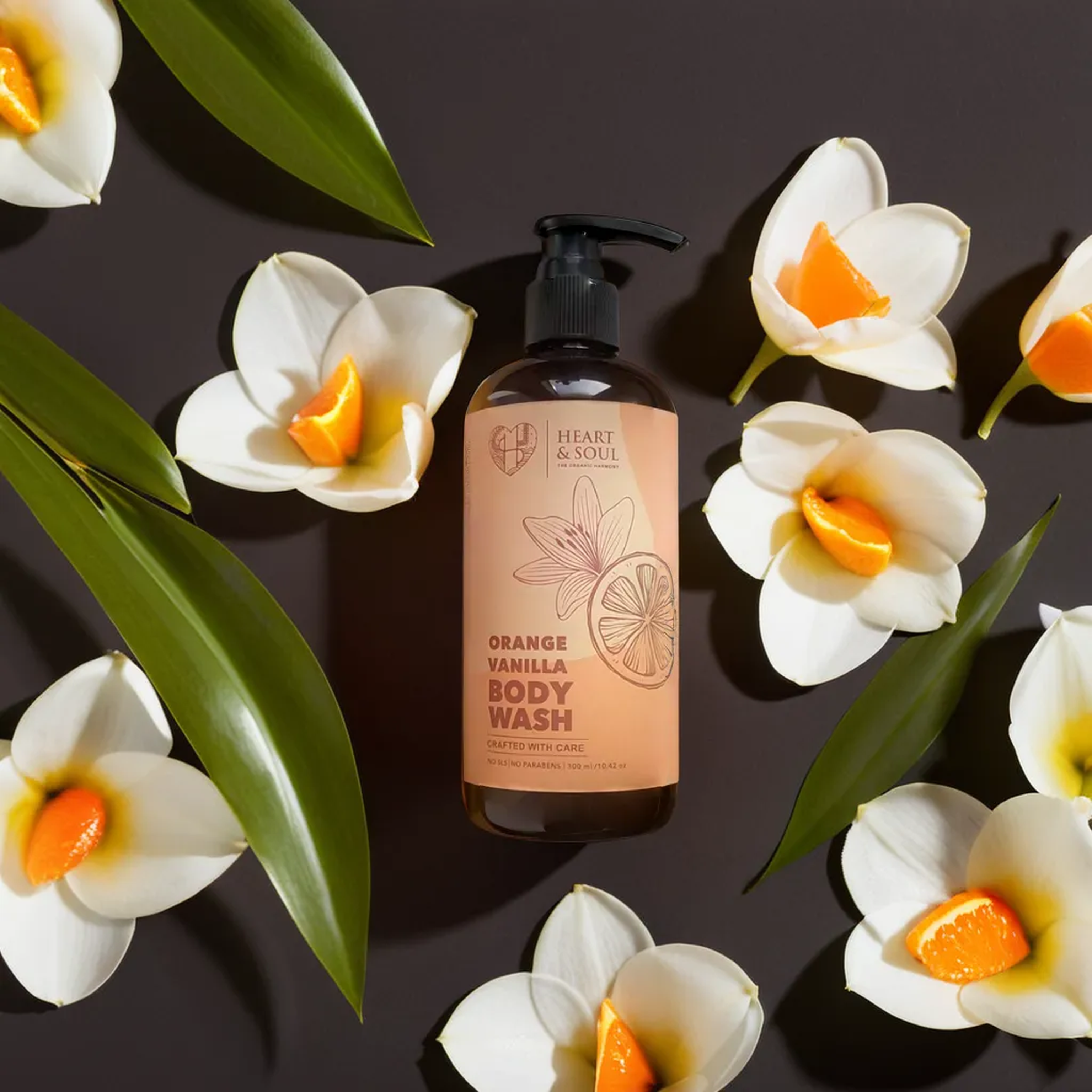 Orange Vanilla Moisturising Body Wash  Nourishes Skin | Exfoliates Skin |