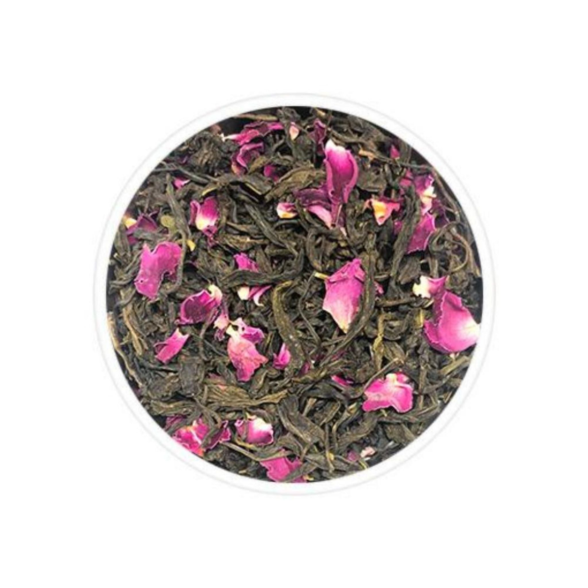 Rose Green Tea with mulethi & peppermint