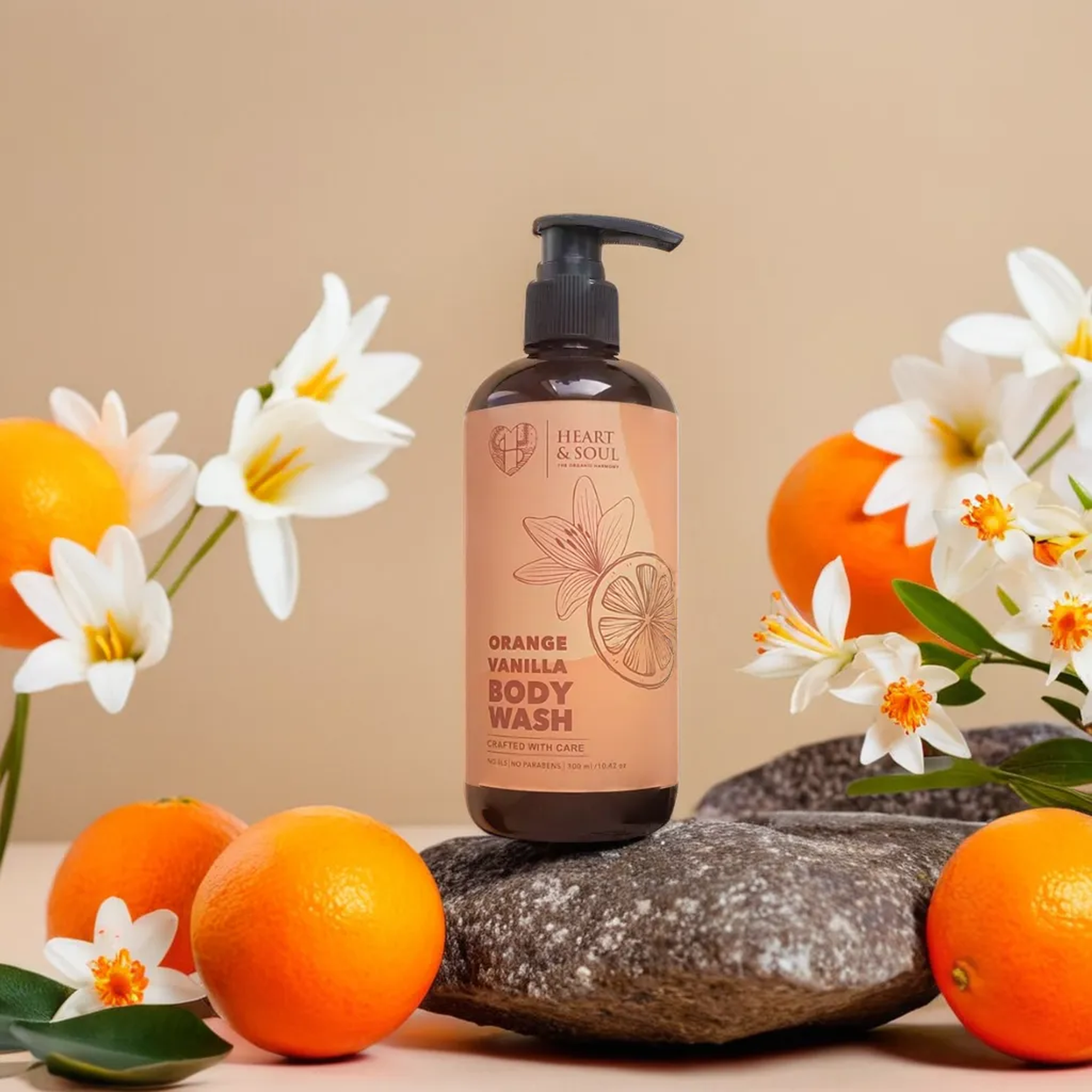 Orange Vanilla Moisturising Body Wash  Nourishes Skin | Exfoliates Skin |